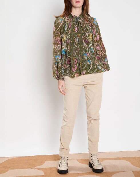 Blusa ampia Anna kaki