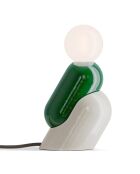 Lampe de table Tata Vert Bali et Crème 10x22x23 cm