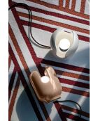 Lampe de table Batucada Gris sable 20x14.5 cm