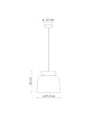 Suspension multicolore Corcovado 25x27.5 cm