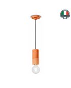 Suspension Pi Pêche Orange 18x8 cm