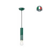 Lampada a sospensione Pi Bottle verde 25x5,5 cm
