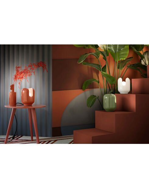 Lampe de Table Batucada Pokè Orange 20x14.5 cm