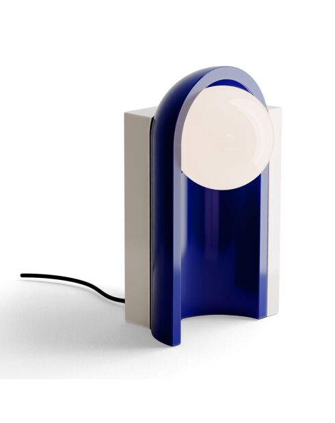 Lampe de table Cléo Crème et Robot Bleu 25x42x23 cm