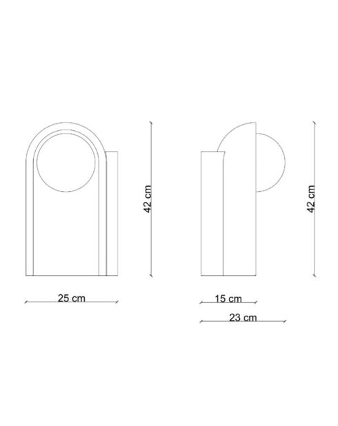 Lampe de table Cléo Crème et Robot Bleu 25x42x23 cm