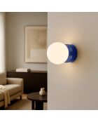 Lampada da parete robot blu Habea 16x22,5x16 cm