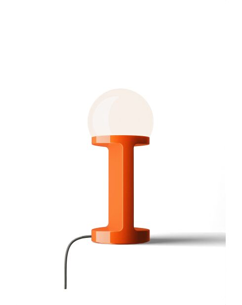 Lampe de table Habea Fox orange 16x37x16 cm