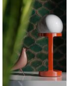 Lampada da tavolo Habea Fox arancione 16x37x16 cm