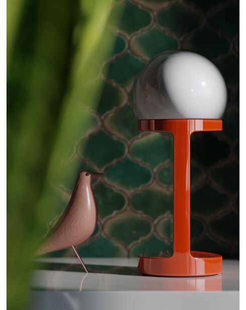 Lampe de table Habea Fox orange 16x37x16 cm