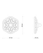 Applique murale multicolore Phytia 40x37x10 cm