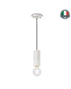 Suspension Pi Blanc Naturel 18x8 cm