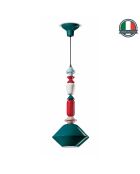 Sospensione a olio verde Lariat 70x31 cm