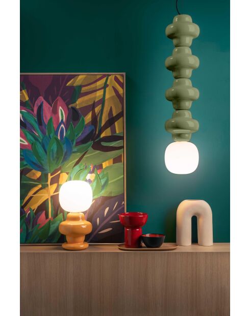 Suspension Copacabana Vert feuille 80x17 cm