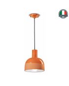 Suspension Caxixi Pêche Orange 26.5x22.5 cm