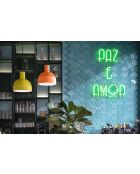 Suspension Caxixi Pêche Orange 26.5x22.5 cm