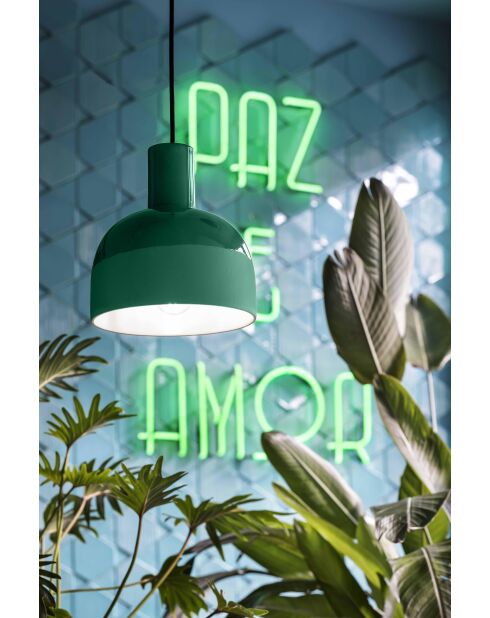 Suspension Caxixi Bouteille Vert 26.5x22.5 cm