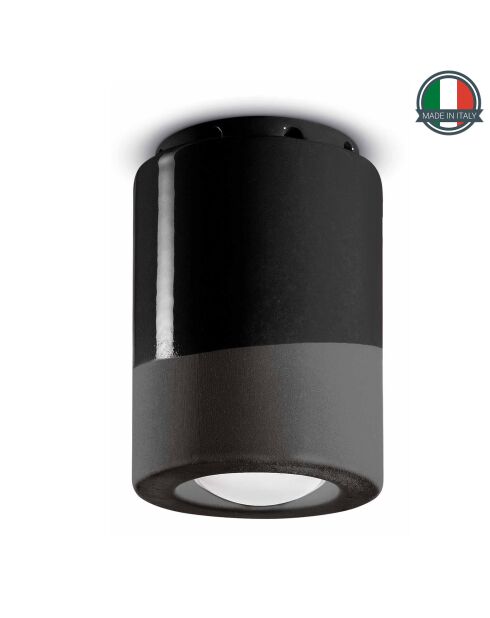 Plafonnier Pi Carbon Black 12x8.5 cm
