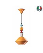 Sospensione Lariat gialla 56x31 cm