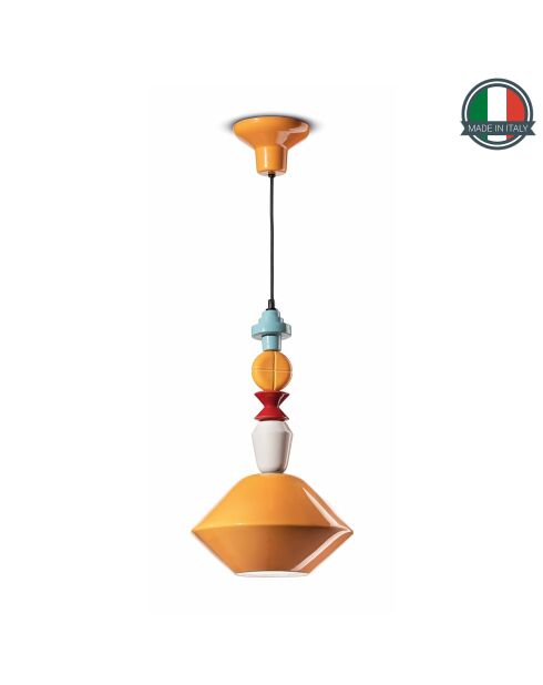 Suspension Lariat Jaune 56x31 cm