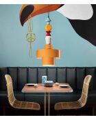 Suspension Lariat Jaune 60x28 cm