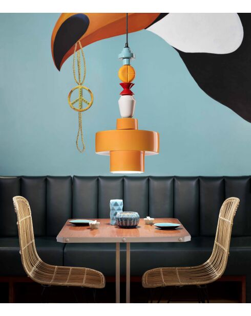 Suspension Lariat Jaune 60x28 cm