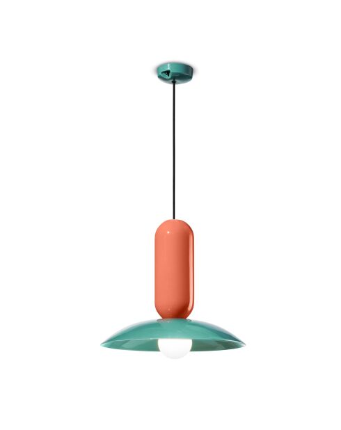 Suspension Pau Azul + Pokè Orange 36x40 cm