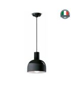 Suspension Caxixi Noir Carbone 26.5x22.5 cm