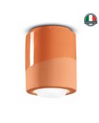 Plafonnier Pi Pêche Orange 14x12.5 cm