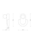 Lampada da parete Lightning multicolore 25x17x35 cm