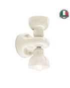 Applique murale Berimbau Blanc os 13x16x25.5 cm