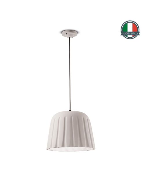 Suspension Madame Gres Blanc mat 30x40 cm