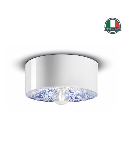 Plafonnier Pi Ming Blu 11x25 cm