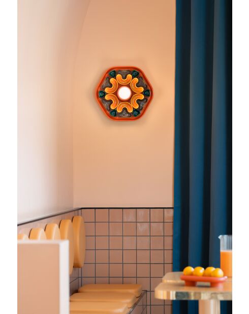 Applique murale multicolore Phytia 40x37x10 cm