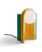 Lampe de table Cléo Turquoise et Jaune 25x42x23 cm
