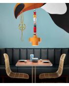 Suspension Lariat Jaune 91x28 cm