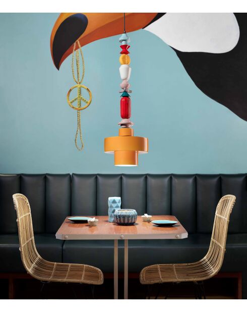 Suspension Lariat Jaune 91x28 cm