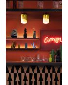 Plafonnier Pi Jaune Citron 12x8.5 cm