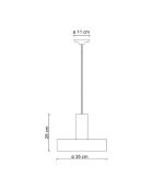 Suspension Pi Ming Rouge 26x35 cm