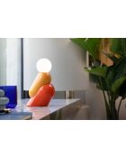 Lampe de table Tata Yellow et Orange Fox 10x22x23 cm