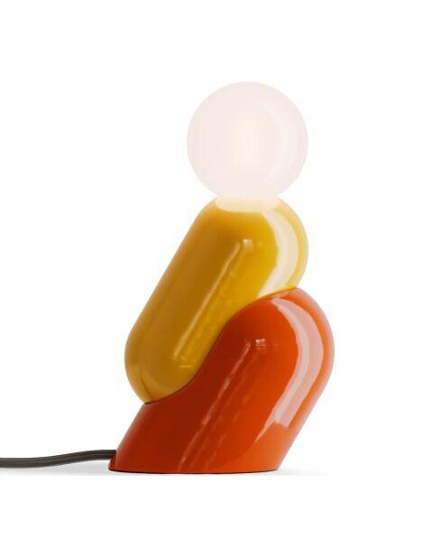 Lampe de table Tata Yellow et Orange Fox 10x22x23 cm