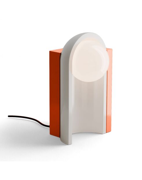 Lampe de table Cléo Orange Fox et Crème 25x42x23 cm