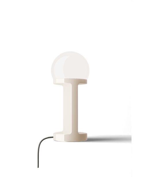 Lampe de table Habea Blanc d'os 16x37x16 cm