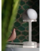 Lampe de table Habea Blanc d'os 16x37x16 cm