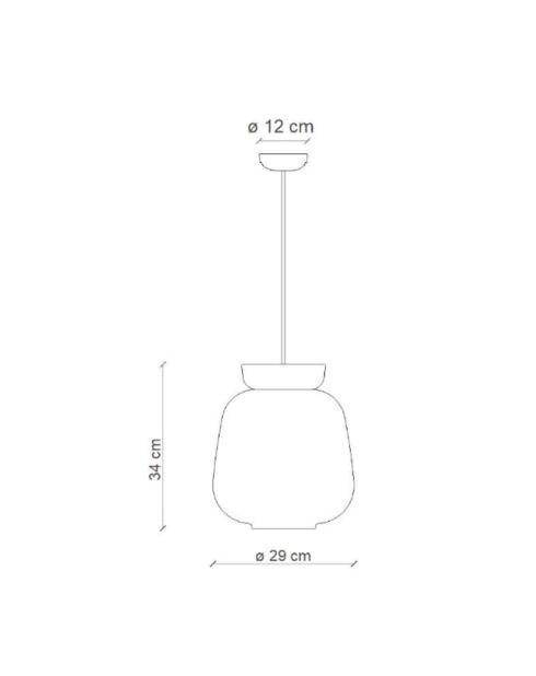Suspension multicolore Corcovado 34x29 cm