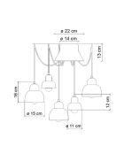 Suspension Berimbau 16x15 cm