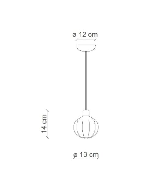 Suspension Afoxe' Moka 14x13 cm