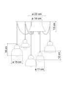 Suspension Berimbau 16x15 cm