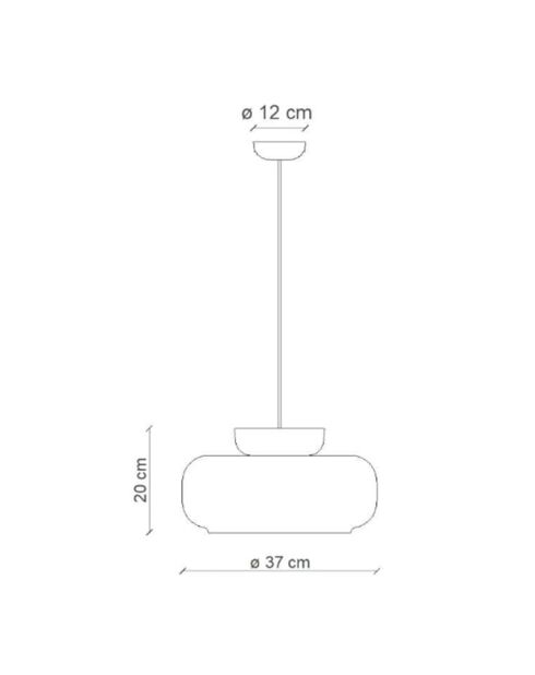Lampe à Suspension Multicolore Maracana 20x37 cm