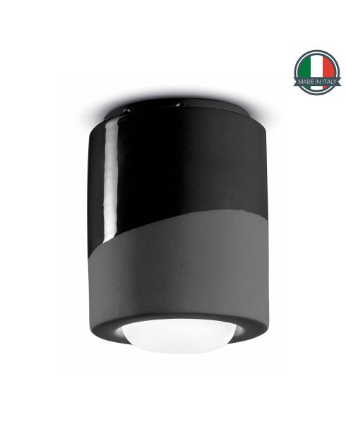 Plafonnier Pi Carbon Black 14x12.5 cm