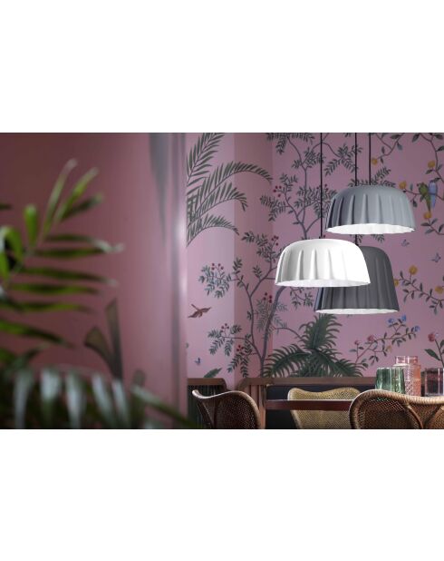 Suspension Madame Gres Blanc mat 18x40 cm